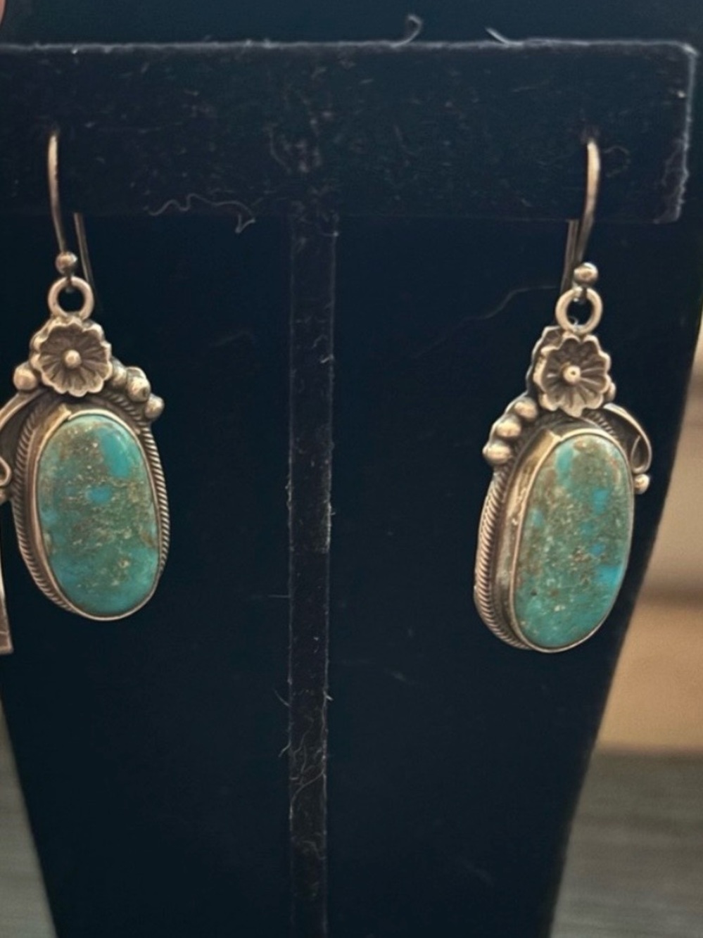 Sterling Silver Turquoise Drop Earrings